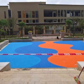 長沙市 彩色混凝土路面   生態(tài)透水混凝土源頭材料廠家  免費提供技術指導  送貨到工地