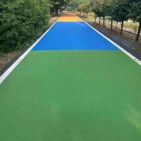 安康市  彩色透水混凝土   透水砼顏色料 透水地坪粘接膠 透水地坪報(bào)價(jià) 城市瀝青改色 c25彩色透水混凝土包工包料廠家直銷