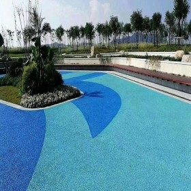 彩色生態(tài)透水混凝土地坪 彩色透水綠道 生態(tài)透水路面 材料生產(chǎn)廠