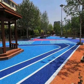 彩色耐磨混凝土 細(xì)粒式彩色混凝土 露骨地坪 廠家地址