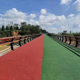 c25彩色透水混凝土 操場(chǎng)彩色混凝土 露骨地坪 一平米多少錢