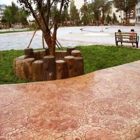 壓膜地坪 壓花混凝土地坪 彩色壓?；炷恋仄?設(shè)計(jì)方案