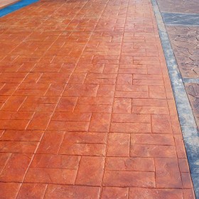 壓花地坪 彩色壓模藝術(shù)地坪 混凝土彩色透水壓膜 壓花材料罩面劑 廠商