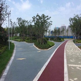 彩色透水地面 海綿城市透水混凝土 彩色強(qiáng)固透水混凝土 現(xiàn)貨供應(yīng)