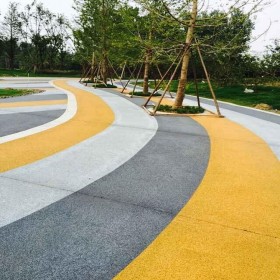 彩色透水綠道 海綿透水地坪 混凝土透水路面配料 工程報(bào)價(jià)