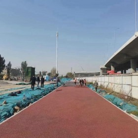 透水混凝土街道 彩色透水綠道 生態(tài)透水路面 廠家免費指導 送貨到工地