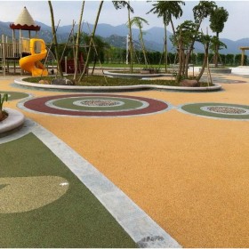 公園景區(qū)防滑道路 透水混泥土 商業(yè)街彩色混凝土 免費技術指導