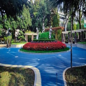 普通彩色透水混凝土 海綿城市透水砼 生態(tài)透水路面 詢價