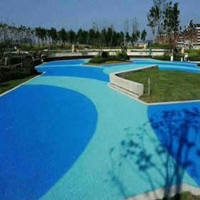 彩色混凝土 海綿城市透水地坪 生態(tài)透水路面 現(xiàn)貨供應
