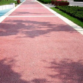 孝感市 透水性混凝土彩色路面 人行到透水混凝土 生態(tài)透水地坪 豪軒專業(yè)的材料廠家