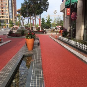 長壽區(qū) 透水路面 彩色透水砼 透水混凝土膠合劑 廠家直銷-價(jià)格實(shí)惠-豪軒地坪--歡迎您咨詢